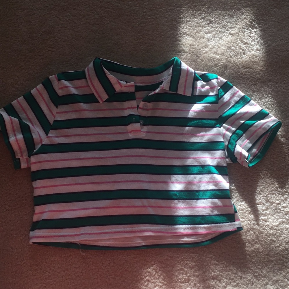 Cropped collar shirt